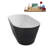 54" Streamline Soaking Freestanding Tub and Tray With Internal Drain-112235367