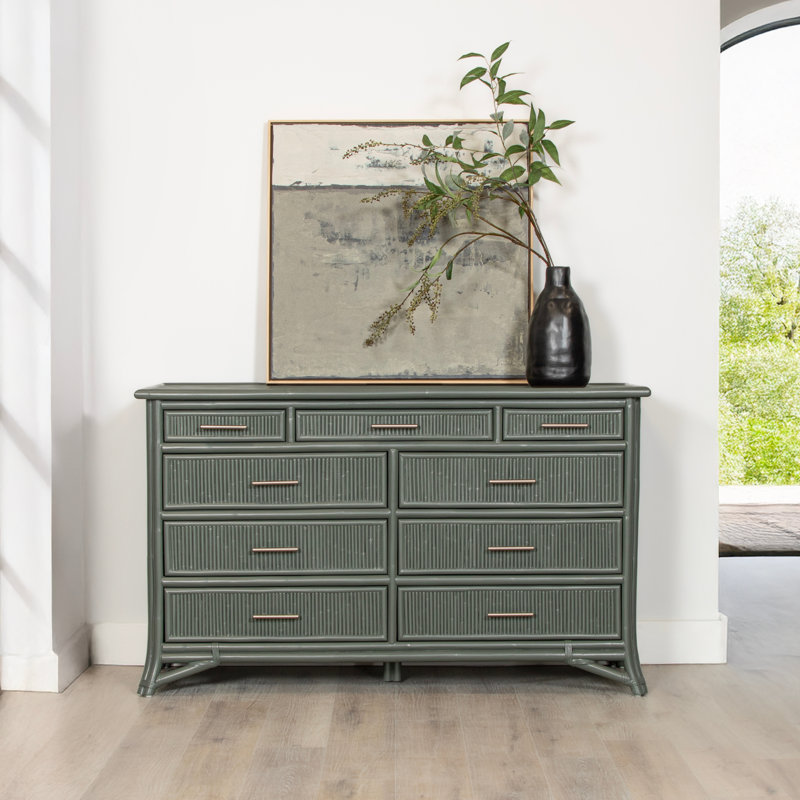 Bermuda 9 - Drawer Dresser, Evergreen