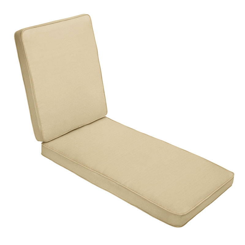 Coussin de siège / dossier d'extérieur Sunbrella, Toile Sunbrella® beige antique, H 3 po x l 25 po x P 79 po