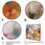Tourbillons colorés bleus, jaunes et oranges - impression-591163836-591163835