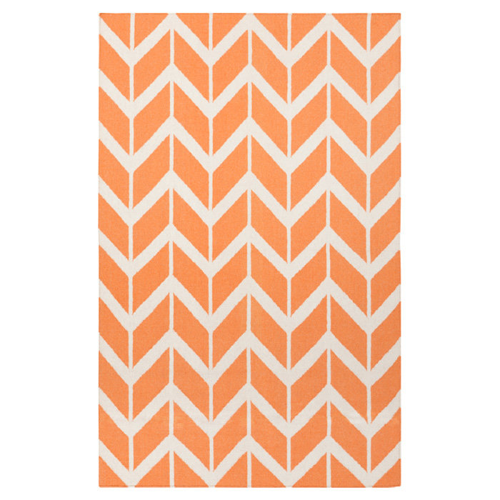 Larksville Wool Chevron Indoor Rug
