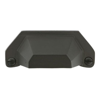 Emtek Sandcast Bronze Bin Pull 3" Center-to-Center