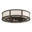 Smythe Craftsman Downrod Flush Mount Ceiling Fan