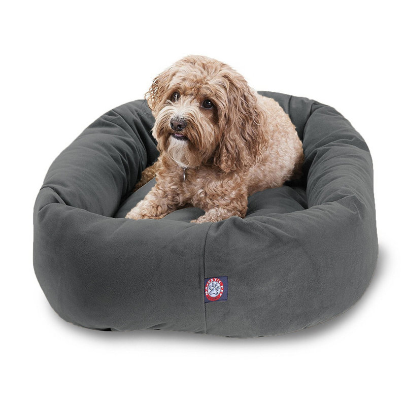 Traversin pour chien, Moyen (l 18 po x P 32 po x H 8 po), Gris