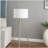 64 inches - 47 inches high adjustable height brass/golden modern tripod floor lamp, suitable for living room, bedroom standing lamp