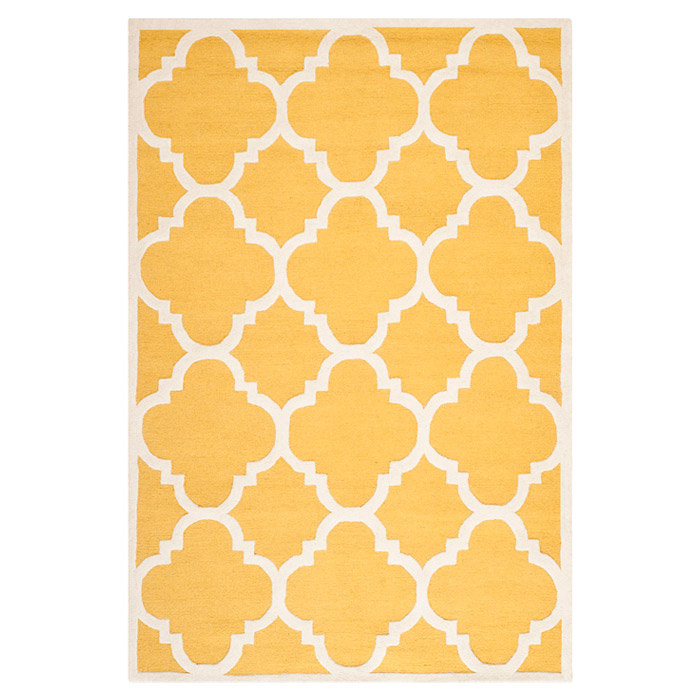 Kaplan Geometric Wool Hand Woven 61cm X 91cm Area Rug