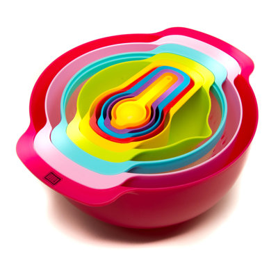 Venoly 10-Pieces Plastic Measuring Cup and Spoon Set