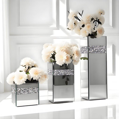 Broken Diamond Mirror Vase