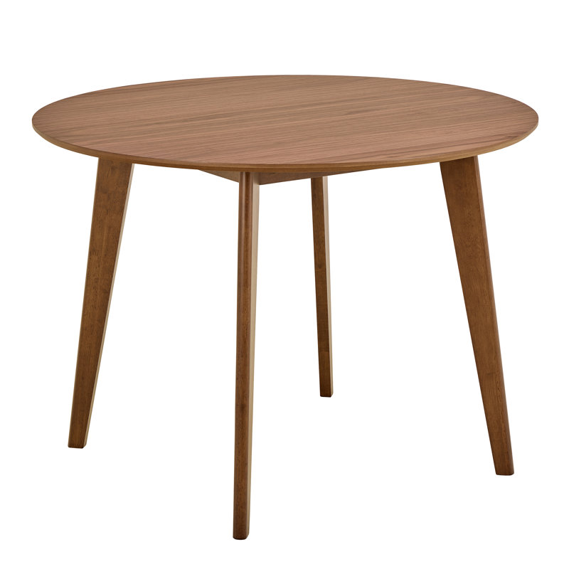 4 - Person Dining Set, Brown, Walnut, 76cm H x 105cm W x 105cm D