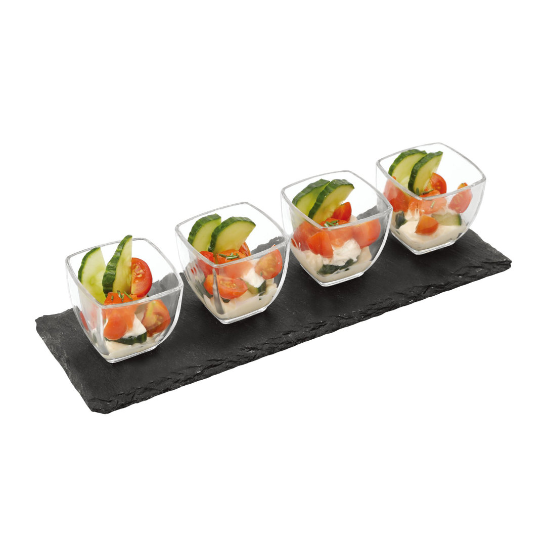 Symple Stuff Detlef Glass Condiment Server