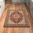 Shiflett Oriental Burgundy/Mustard/Black Area Rug-1756067252