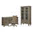 3 Pieces: Desk, Chair, Bookcase