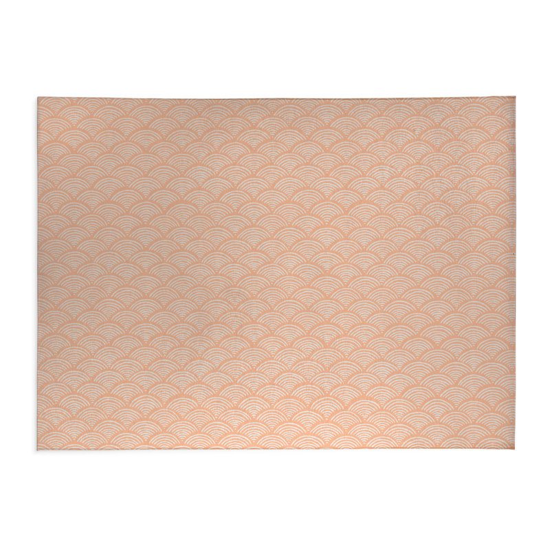 Tapis de bureau léger Rolling Waves, L 7 pi x L 5 pi, Pêche