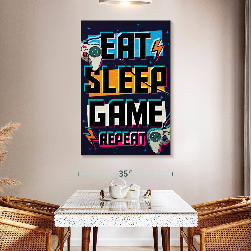 Affiche Keiraleigh Eat Sleep, H 51 po x l 34 po