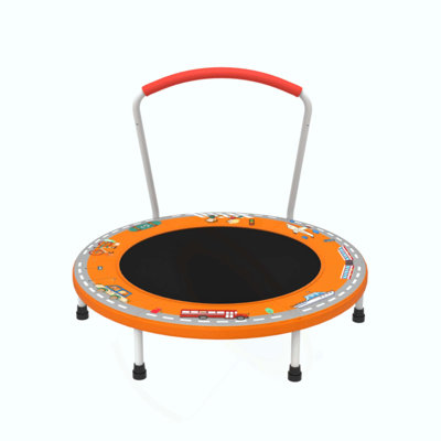 Mini Trampoline for Kids Ages 1-6 Indoor Outdoor Trampoline with Handle Fun for Kids