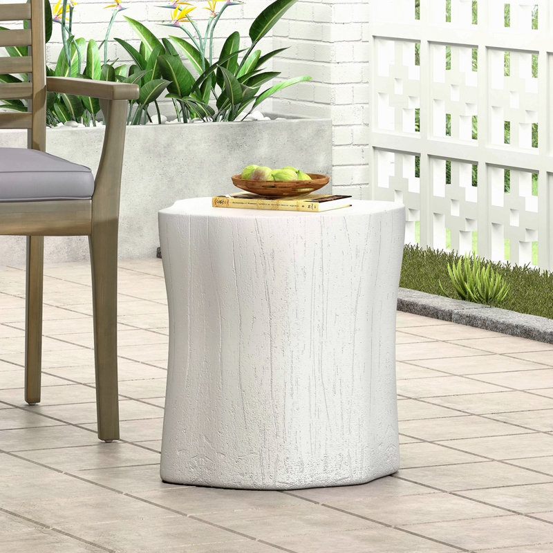 Table d'appoint d'extérieur en béton léger