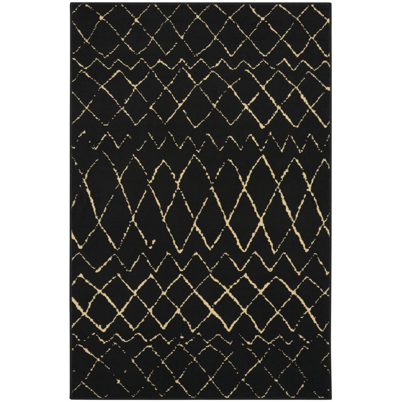 Budyoni Geometric Indoor Rug, Rectangle 3' x 5'