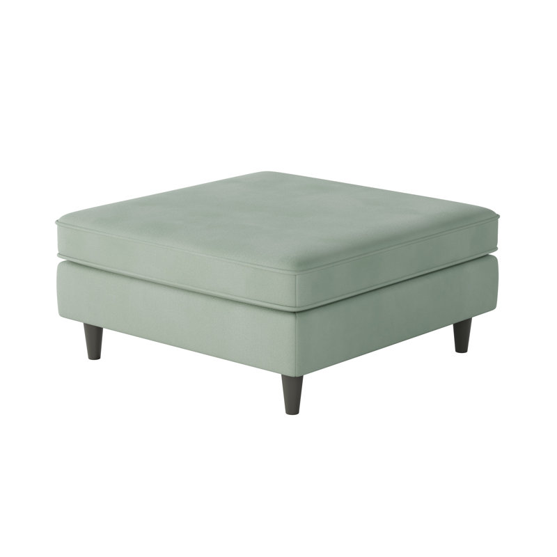 Repose-pieds Classic, Polyester eucalyptus Bella