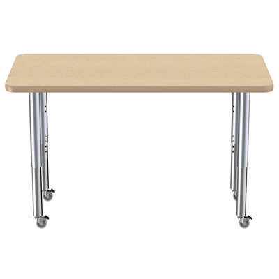 Rectangle Contour Activity Table with Adjustable Legs