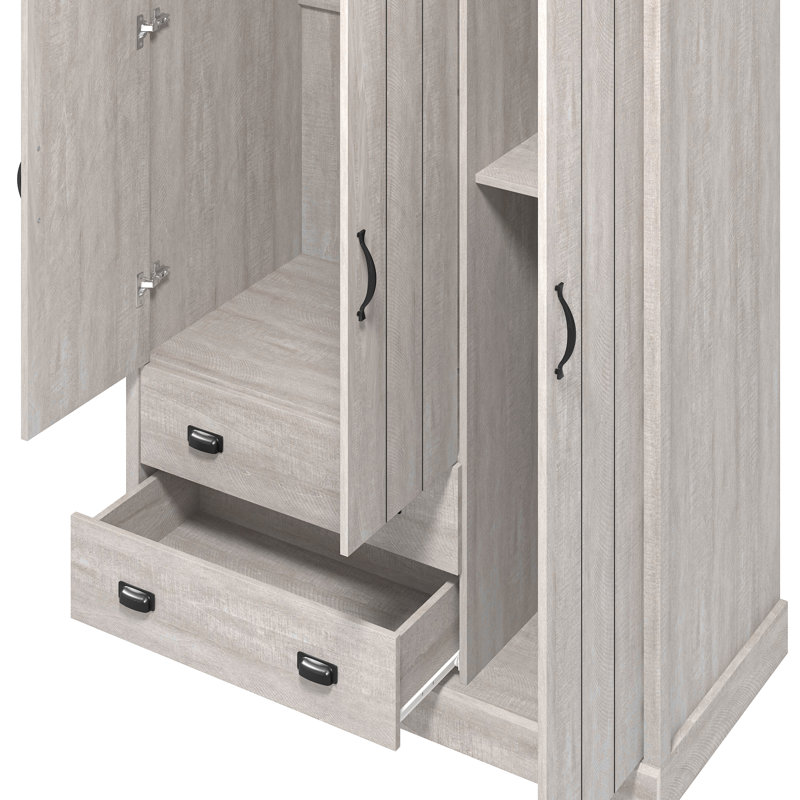 Bristol 3 Door 2 Drawer Wardrobe