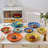 Thuringowa 36-Piece Stoneware Hand-Painted Dinnerware Set, Assorted Rainbow, Service for 12-1928209023-1905990098