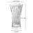 Lorren Home Trends 11.5" Tall Flame Cut Flower Vase for Home Décor