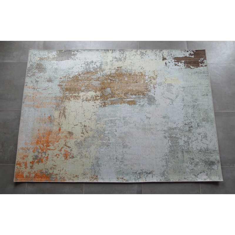 Tapis gris / brun Orman, Rectangle 5 pi x 7 pi