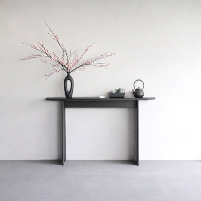 Retro Solid Wood Art Console Table