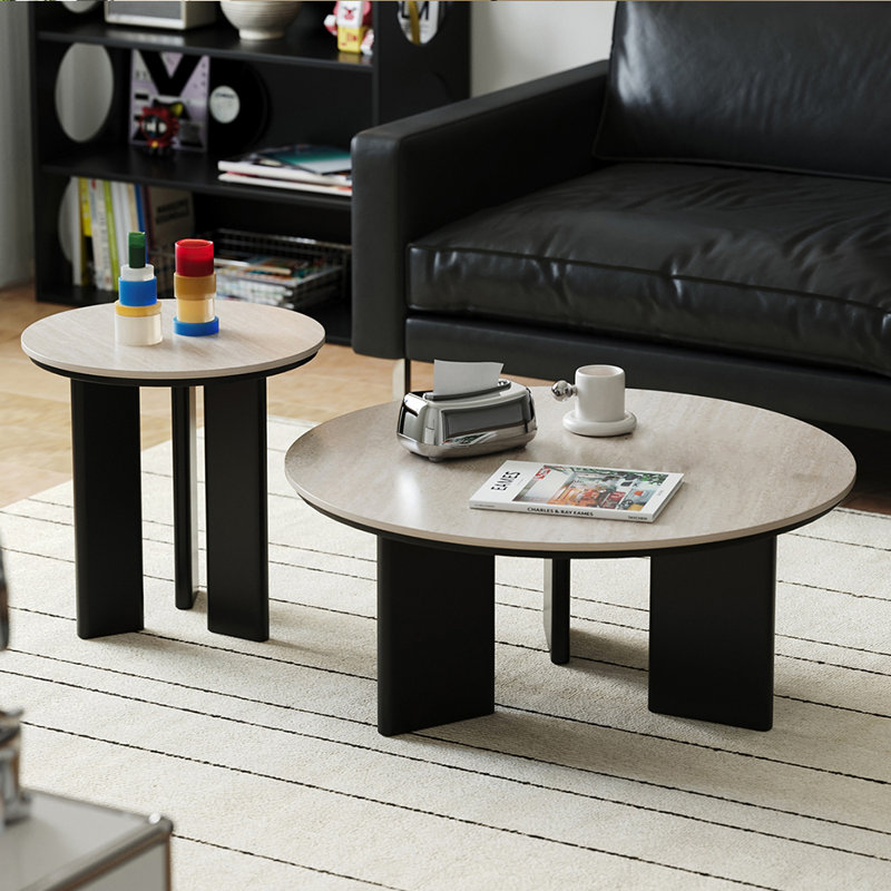 Modern creative rock plate coffee table