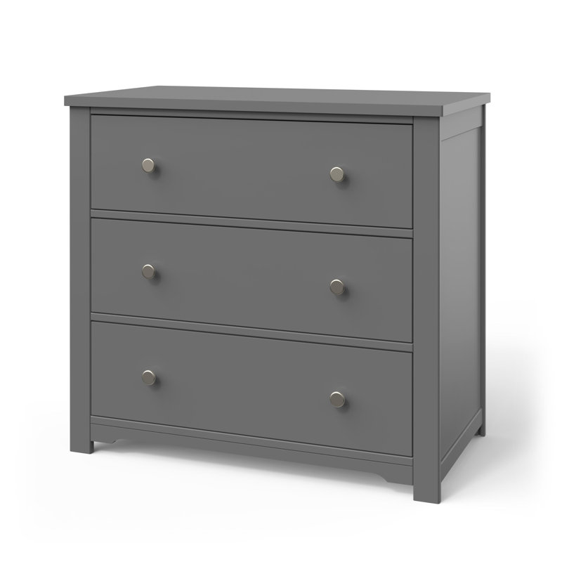 Commode à langer 3 tiroirs Harmony, Gris froid