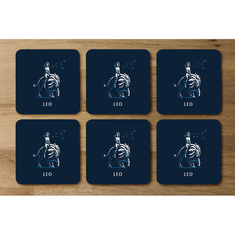 Square 6 Piece Coaster Set