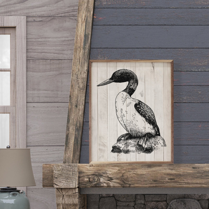 Loon Whitewash, 10" H x 8" W