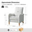 Fauteuil inclinable rayé en lin Dignazio-1358879502
