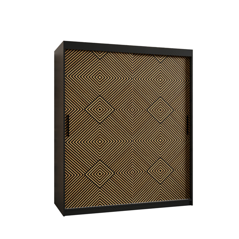 Alxavier 2 Door Manufactured Wood Wardrobe, 200cm H x 150cm W x 62cm D