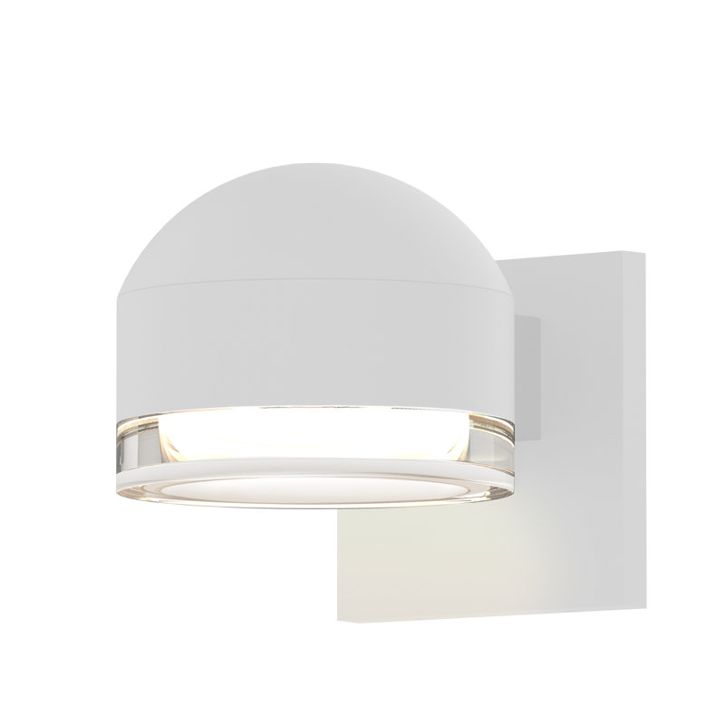 Reals LED Outdoor Armed Sconce, White