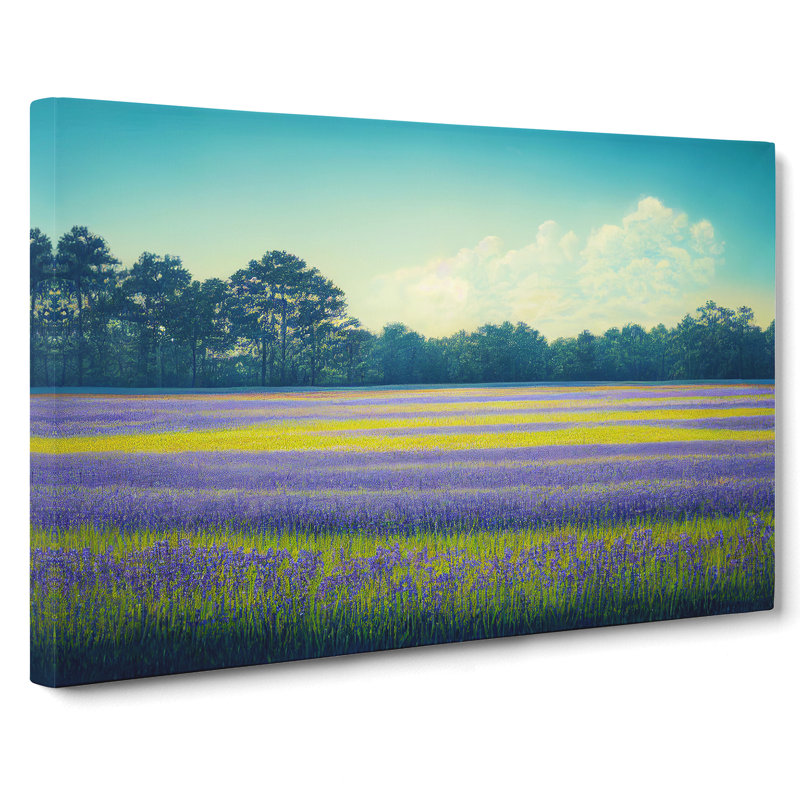 Wonderful Bluebell Field - Wrapped Canvas, 50cm H x 76cm W x 3cm D