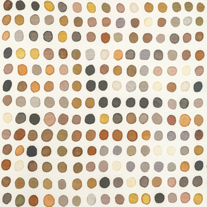 Rhapsody Twister Print Fabric, Tobacco/Noir
