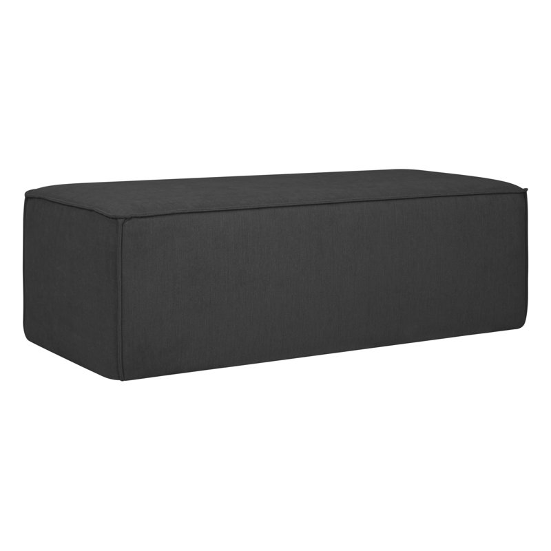 Limones 120cm Wide Rectangle Pouffe Ottoman, Antracite