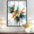 Toile avec cadre flottant noir