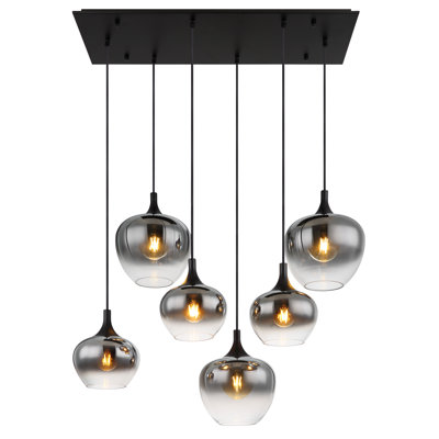 44.1 6 - Light Matte Black Pendant