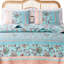 Taie décorative turquoise Audrey Greenland Home Fusions, 20 x 36-126733666