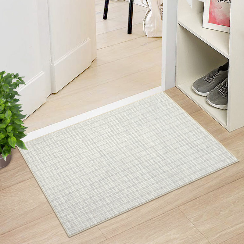 Indoor Modern Geometric Area Rug Washable Low Pile Soft Carpet for Home Decor, Rectangle 2' x 3'