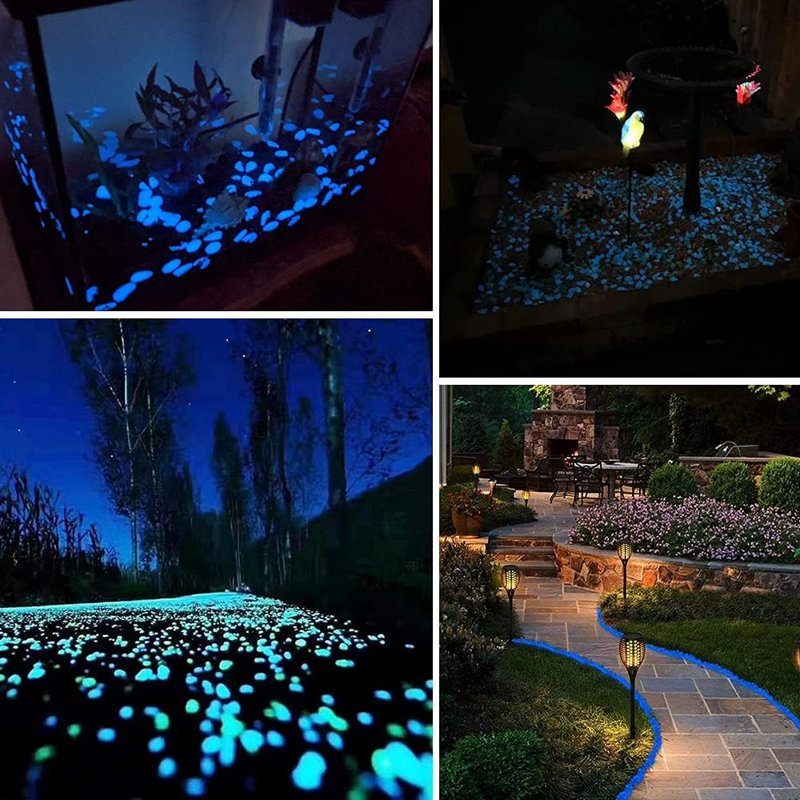 1000 pcs Blue Glowing Pebbles