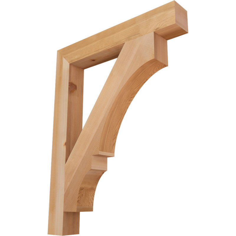 Support de bloc Balboa, L 3 1/2 po x P 28 po x H 36 po, Cèdre rouge de l'Ouest lisse