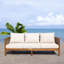 Amanda Solid Acacia Wood Outdoor Sofa