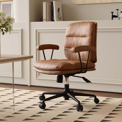 Chaise de bureau ergonomique avec dossier réglable inclinable de 90 ° à 135 °, coussins de siège et de dossier séparés, accoudoirs intégrés et hauteur personnalisable pour un confort et un soutien postural durables.