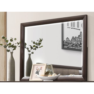 Garrard Wood Flat Wall Mirror