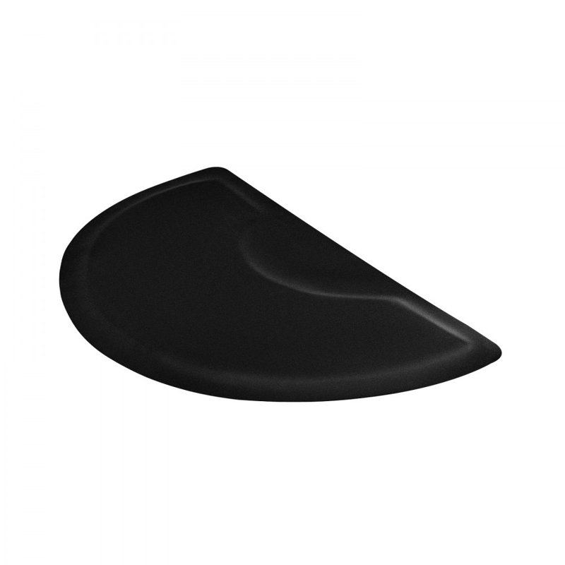 Tapis de salon demi-cercle pour coiffeur , H 0,5 po x l 59,8 po x P 35,8 po