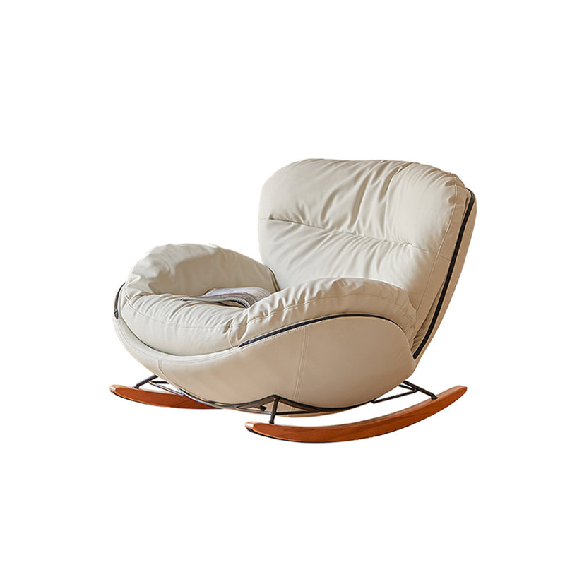 Chaise berçante ergonomique en similicuir