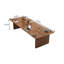 Grande table de conférence en bois massif, table longue, bureau moderne-132218943